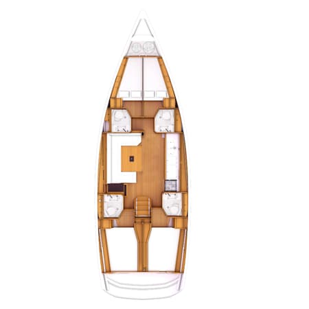 Charter Rental Sailboat Luna Rossa in Greece Layout | Yacht4Less