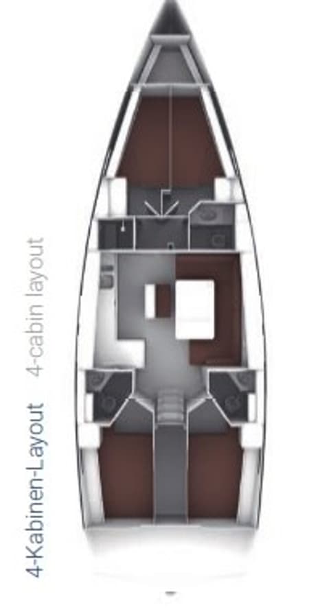 Charter Rental Sailboat Topcu in Turkey Layout | Yacht4Less