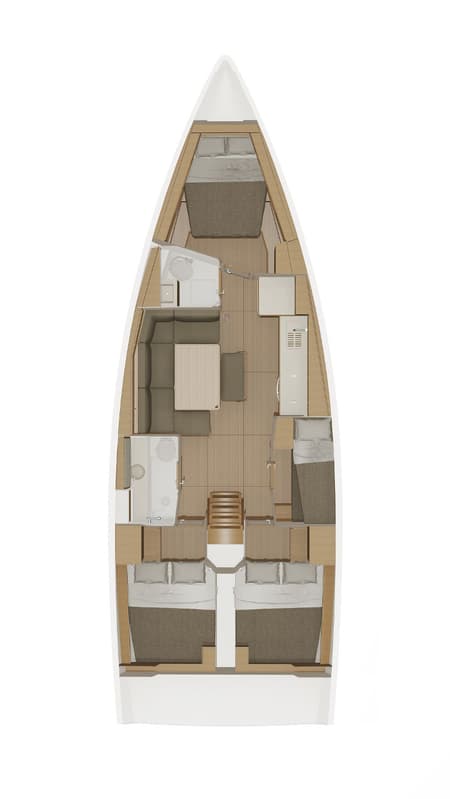 Charter Rental Sailboat Thor in Croatia Layout | Yacht4Less