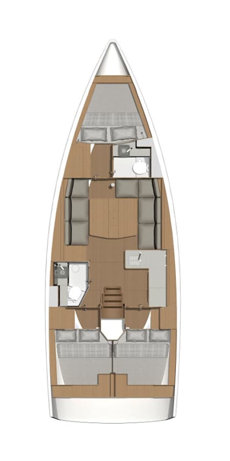 Charter Rental Sailboat Mercury in Croatia Layout | Yacht4Less