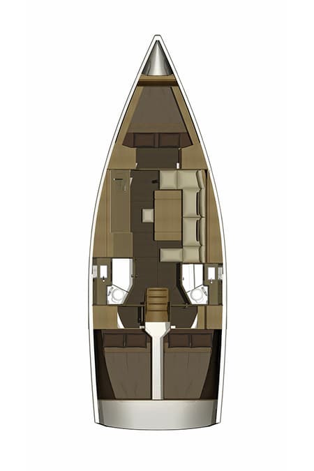 Charter Rental Sailboat Major Tom in Croatia Layout | Yacht4Less