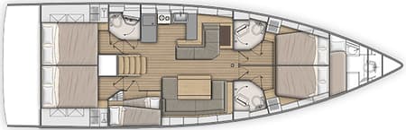 Charter Rental Sailboat Jack in Italy Layout | Yacht4Less