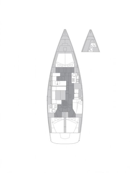 Charter Rental Sailboat Athena in Croatia Layout | Yacht4Less