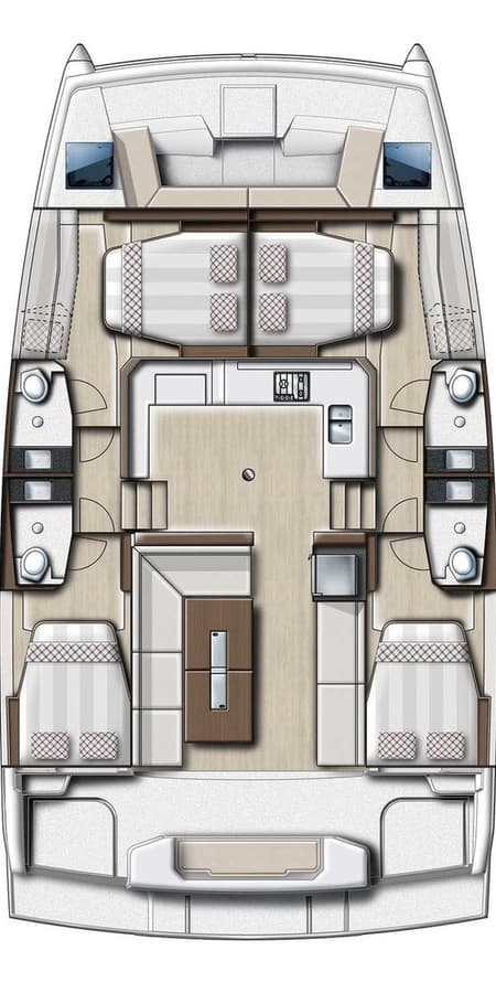 Charter Rental Catamaran Silvia B in Italy Layout | Yacht4Less