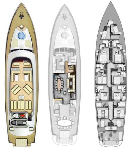 Charter Rental Motorboat Navilux in Croatia Layout | Yacht4Less