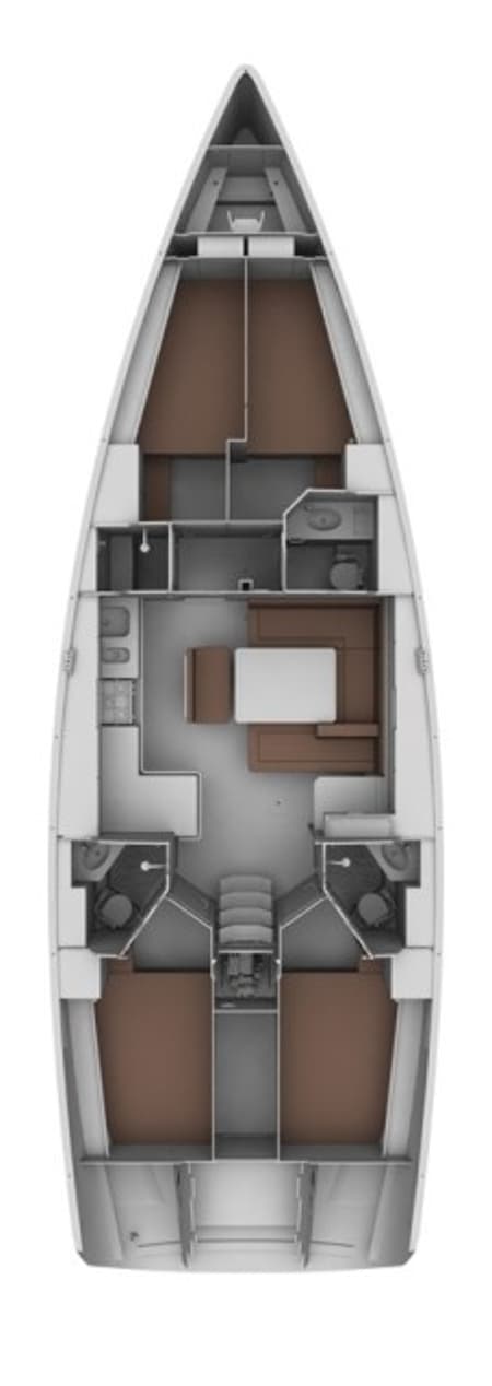 Charter Rental Sailboat Alessandra in Croatia Layout | Yacht4Less