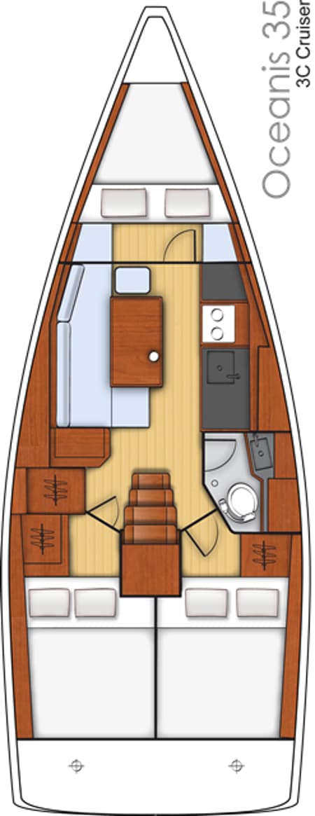 Charter Rental Sailboat Jean Michel in Croatia Layout | Yacht4Less