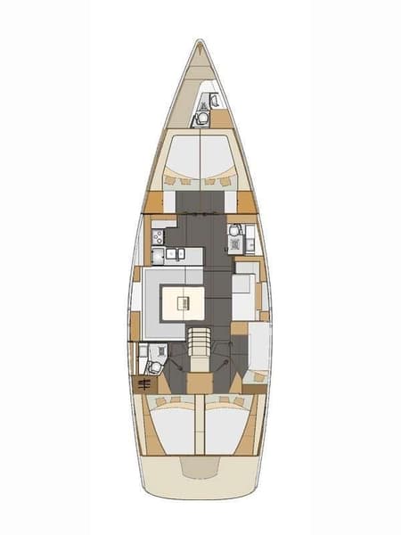 Charter Rental Sailboat Virginia in Croatia Layout | Yacht4Less