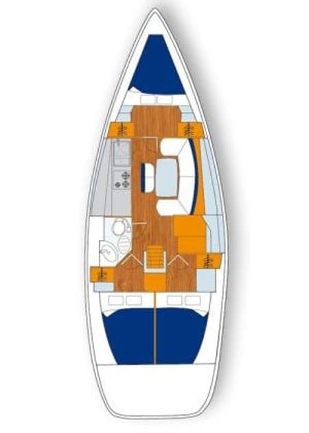 Charter Rental Sailboat Lapin in Turkey Layout | Yacht4Less