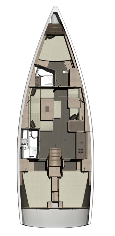 Charter Rental Sailboat Stella in Croatia Layout | Yacht4Less