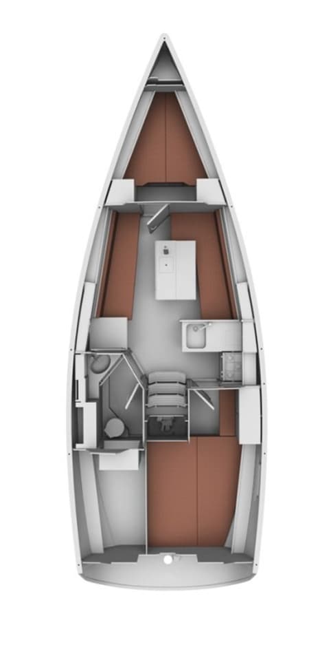 Charter Rental Sailboat Nici in Croatia Layout | Yacht4Less