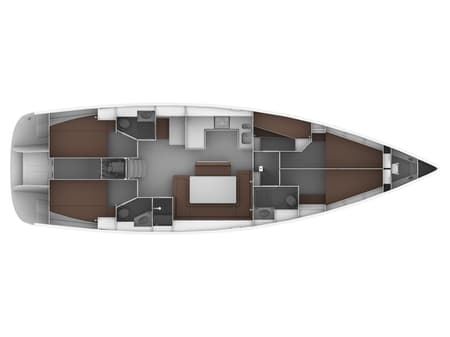 Charter Rental Sailboat Aladar in Italy Layout | Yacht4Less