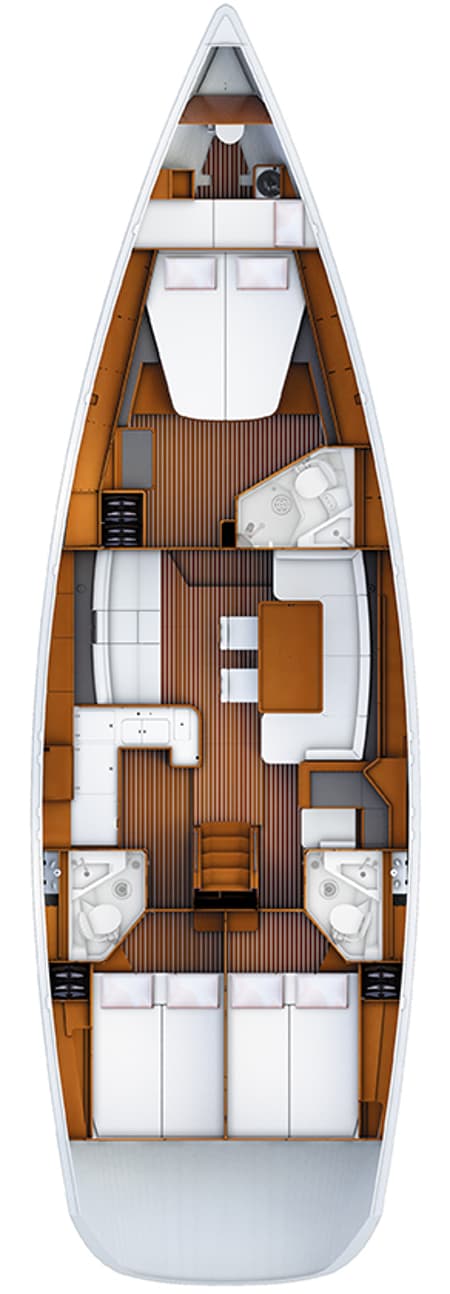 Charter Rental Sailboat Aybalam in Turkey Layout | Yacht4Less
