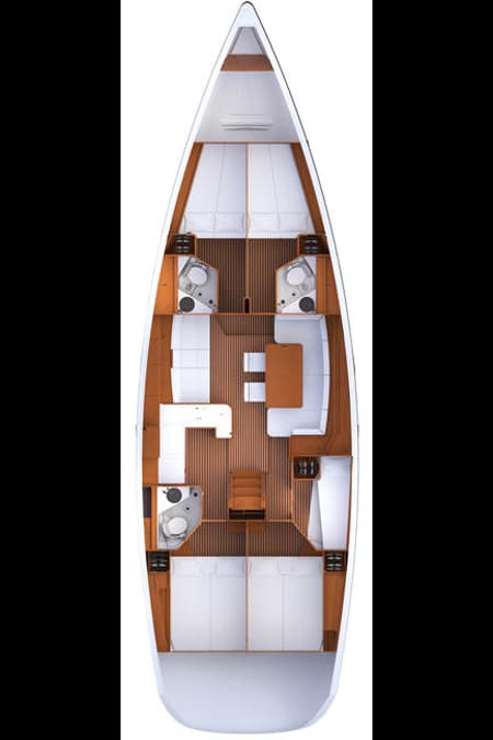 Charter Rental Sailboat Tina in Croatia Layout | Yacht4Less