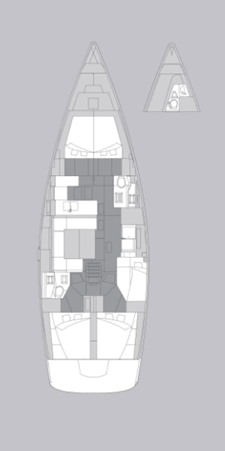 Charter Rental Sailboat Lija in Croatia Layout | Yacht4Less