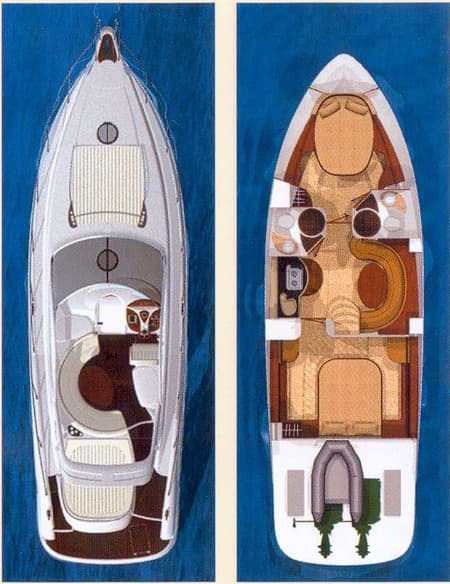 Charter Rental Motorboat Lady Veronika in Croatia Layout | Yacht4Less