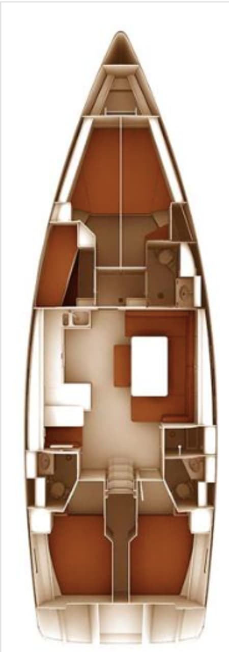Charter Rental Sailboat Marie in Croatia Layout | Yacht4Less