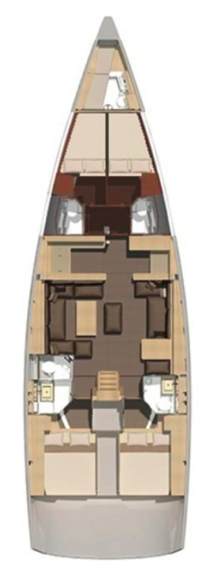 Charter Rental Sailboat Petrovich in Croatia Layout | Yacht4Less