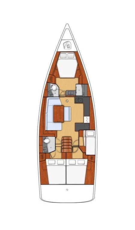 Charter Rental Sailboat Gold One  in Croatia Layout | Yacht4Less