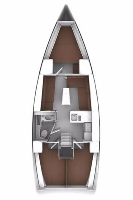 Charter Rental Sailboat Bella Angelina in Croatia Layout | Yacht4Less