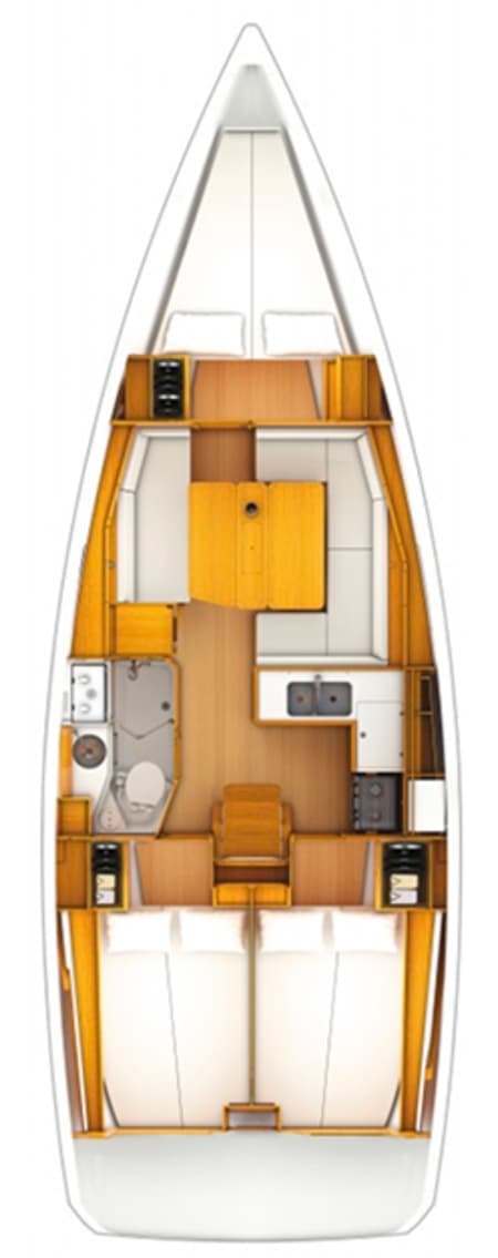 Charter Rental Sailboat Verona in Greece Layout | Yacht4Less