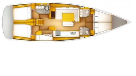 Charter Rental Sailboat Bianca in Italy Layout | Yacht4Less