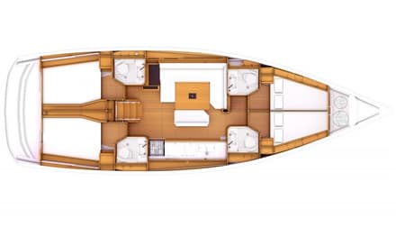 Charter Rental Sailboat Azzurra in Italy Layout | Yacht4Less
