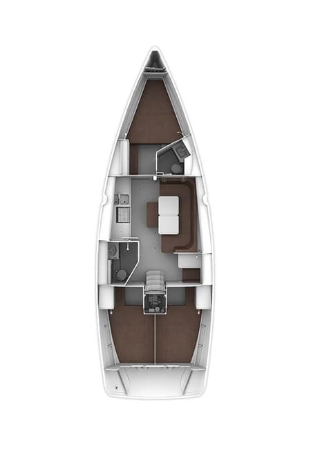 Charter Rental Sailboat Quintessa in Greece Layout | Yacht4Less