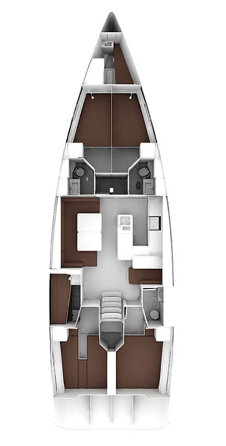 Charter Rental Sailboat Searex in Greece Layout | Yacht4Less