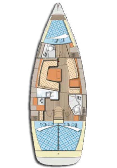 Charter Rental Sailboat Orca O. in Slovenia Layout | Yacht4Less