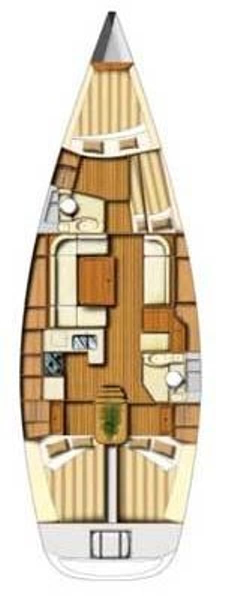 Charter Rental Sailboat Happy AS in Slovenia Layout | Yacht4Less