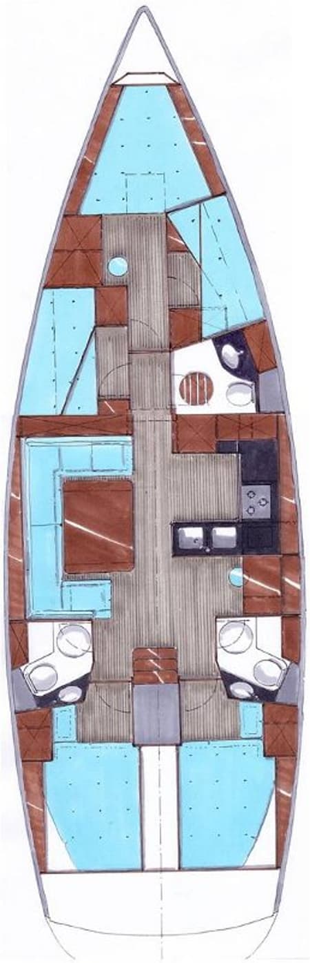 Charter Rental Sailboat Big AS in Slovenia Layout | Yacht4Less