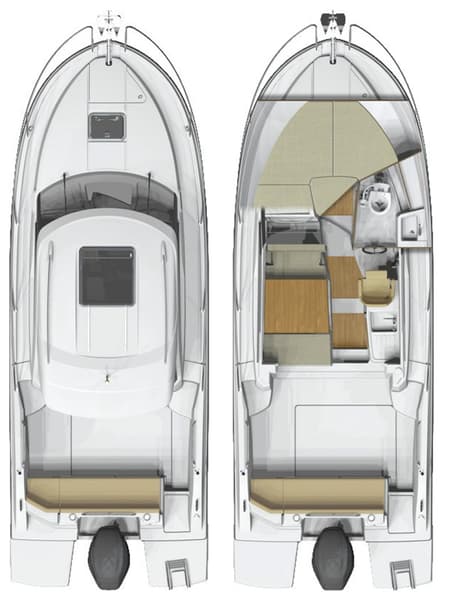 Charter Rental Motorboat Lovre in Croatia Layout | Yacht4Less