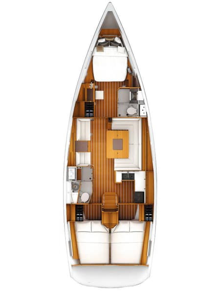 Charter Rental Sailboat Elissa in Croatia Layout | Yacht4Less