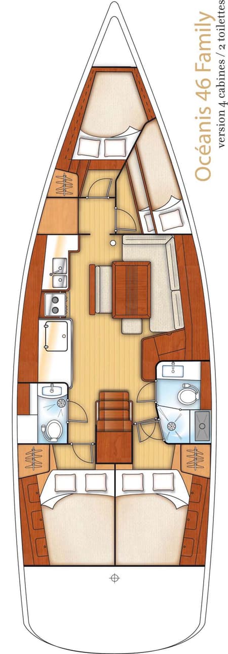 Charter Rental Sailboat Zoe in Italy Layout | Yacht4Less