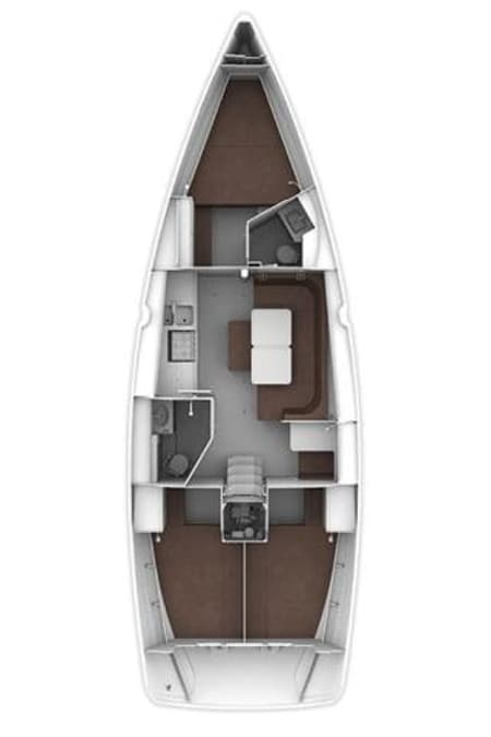 Charter Rental Sailboat Aquarius in Croatia Layout | Yacht4Less