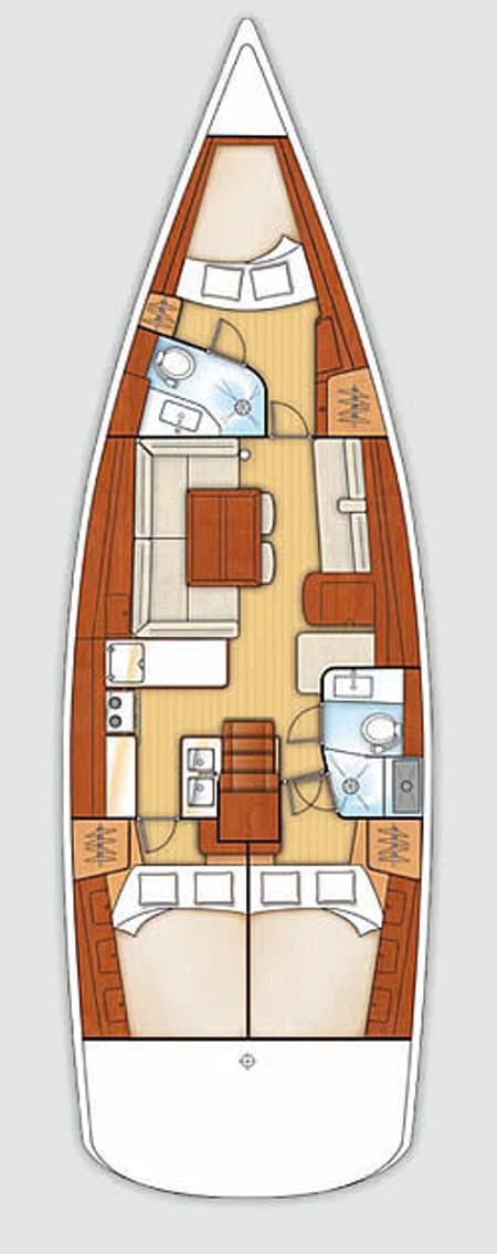 Charter Rental Sailboat Viento in Turkey Layout | Yacht4Less