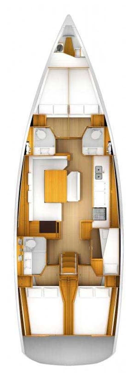 Charter Rental Sailboat Bianca Lady Gio in Italy Layout | Yacht4Less