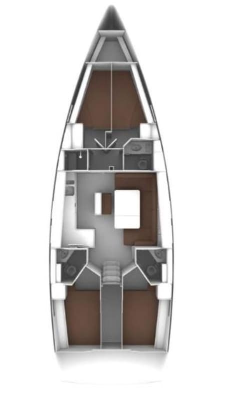 Charter Rental Sailboat Apollon in Croatia Layout | Yacht4Less