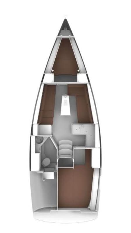 Charter Rental Sailboat Chiara in Croatia Layout | Yacht4Less