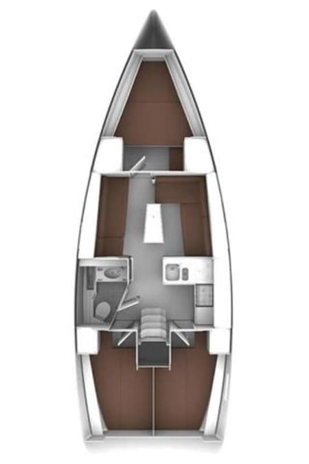 Charter Rental Sailboat Sursulapitschi in Croatia Layout | Yacht4Less