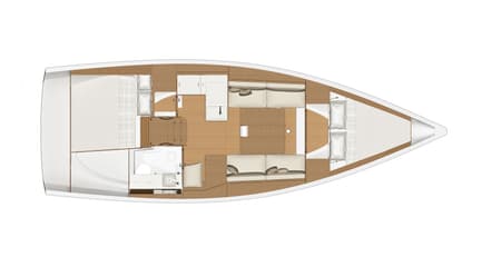 Charter Rental Sailboat Happy Planet in Italy Layout | Yacht4Less