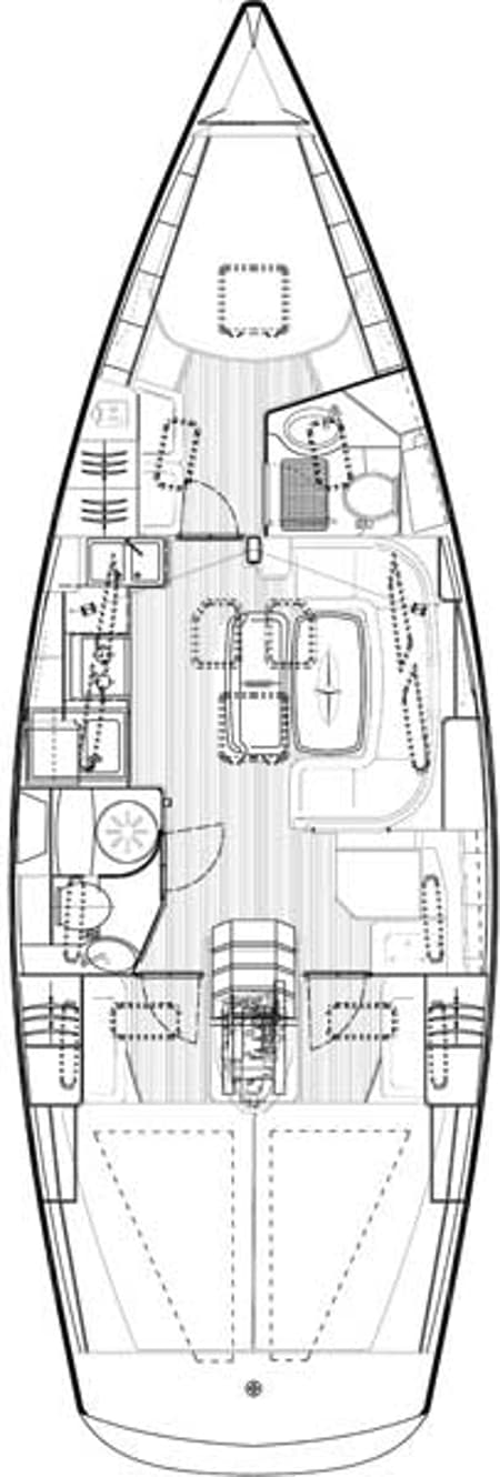 Charter Rental Sailboat Philomila in Greece Layout | Yacht4Less