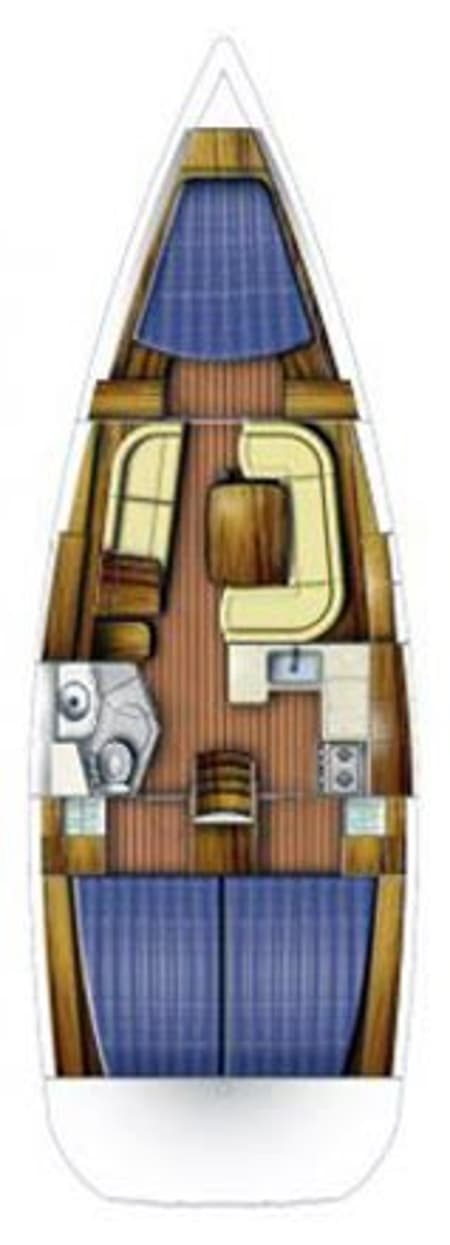 Charter Rental Sailboat Nomad in Greece Layout | Yacht4Less