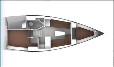 Charter Rental Sailboat Lia in Croatia Layout | Yacht4Less