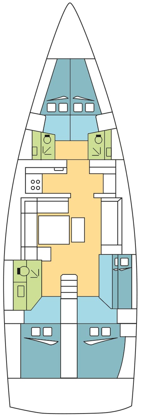 Charter Rental Sailboat RUBENS_DB in Caribbean Layout | Yacht4Less