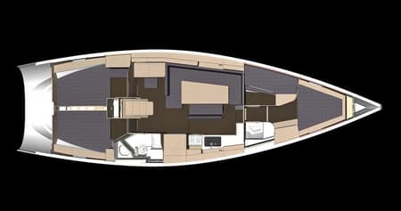 Charter Rental Sailboat Linea Uno in Croatia Layout | Yacht4Less