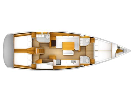 Charter Rental Sailboat Eva in Greece Layout | Yacht4Less