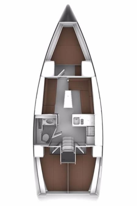 Charter Rental Sailboat My Princess in Croatia Layout | Yacht4Less