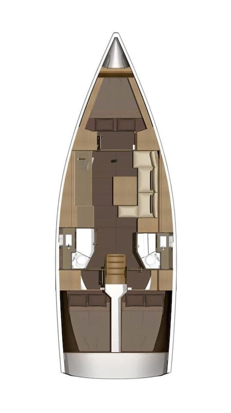 Charter Rental Sailboat Medoc in Croatia Layout | Yacht4Less